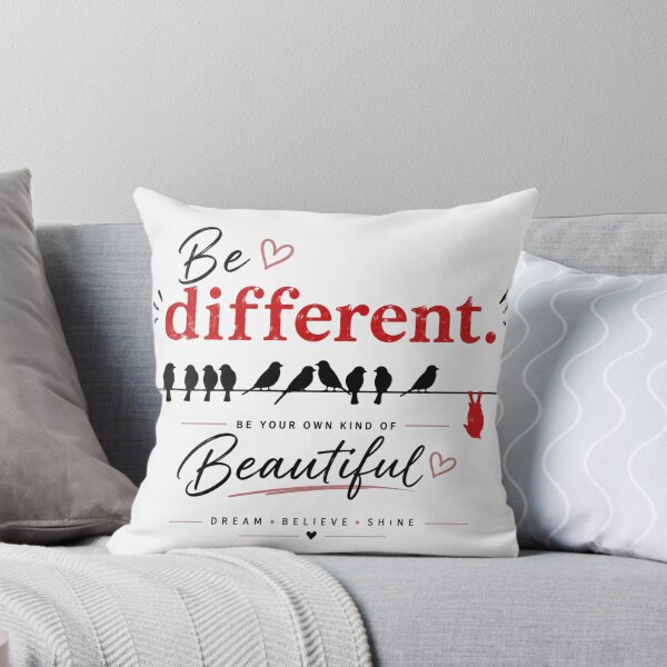 Item preview, Be Different – Inspirational Bird Quote | Minimalist Motivational Typography | Modern Aesthetic Design designed and sold by  Mirai_Art  ⭐⭐⭐⭐.