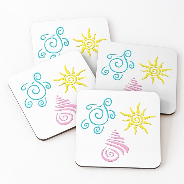 Item preview, Turtle, Sun and Seashell print designed and sold by SunnyLandd.