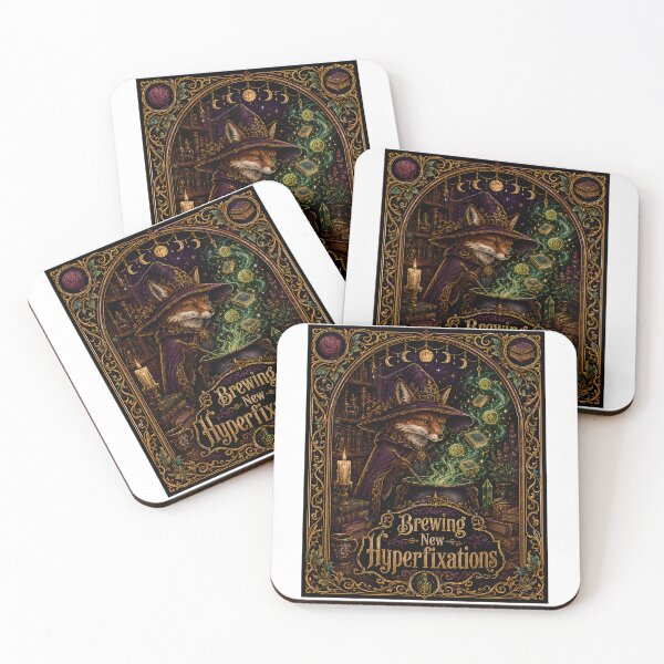 Item preview, ADHD Brewing New Hyperfixations Fox Wizard Library Enchanted designed and sold by chattsuede.