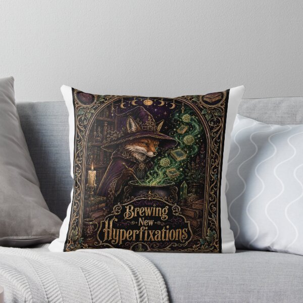 Item preview, ADHD Brewing New Hyperfixations Fox Wizard Library Enchanted designed and sold by chattsuede.