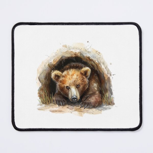 Item preview, Bear Cub | Cute Woodland Animal Watercolor Art designed and sold by Mandayartstudio.