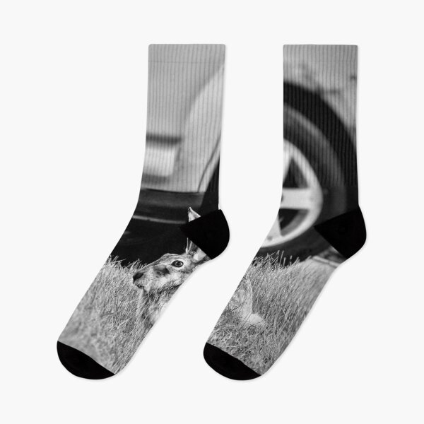 Item preview, Urban Rabbit in Black and White designed and sold by HenryHog.
