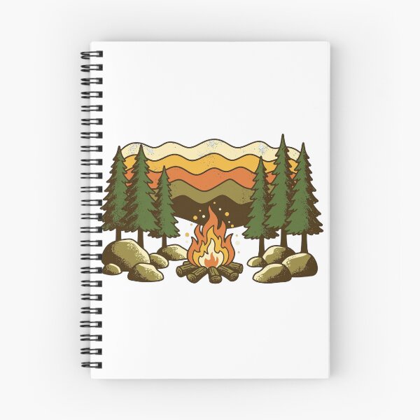 Item preview, Vintage Campfire Mountain Sunset | Retro Camping Outdoor Adventure Design designed and sold by Ala'Salem| Nature and Space Friends.