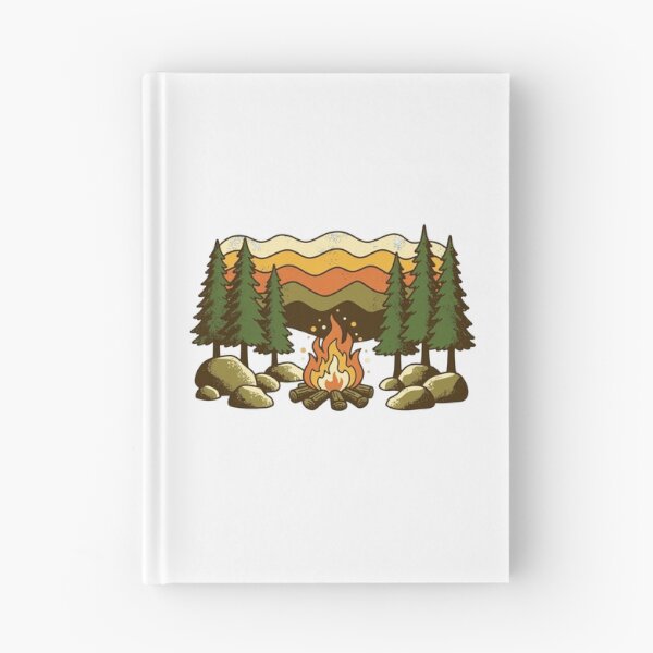 Item preview, Vintage Campfire Mountain Sunset | Retro Camping Outdoor Adventure Design designed and sold by Ala'Salem| Nature and Space Friends.
