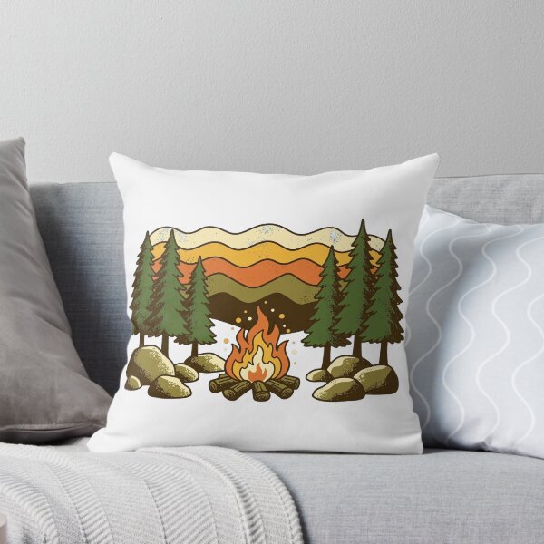 Item preview, Vintage Campfire Mountain Sunset | Retro Camping Outdoor Adventure Design designed and sold by KARAM-B.