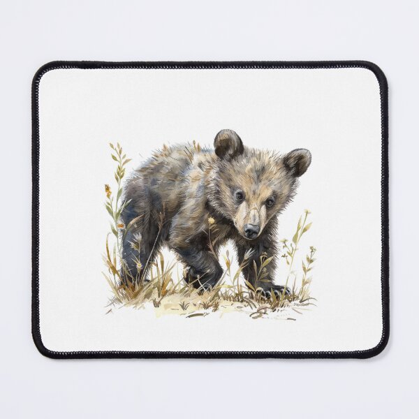 Item preview, Bear Cub | Cute Woodland Animal Watercolor Art designed and sold by Mandayartstudio.