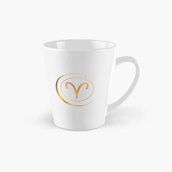Item preview, Minimalist Aries Zodiac Sign with Golden Moon designed and sold by MadeByMira.