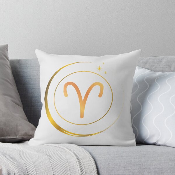 Item preview, Minimalist Aries Zodiac Sign with Golden Moon designed and sold by MadeByMira.