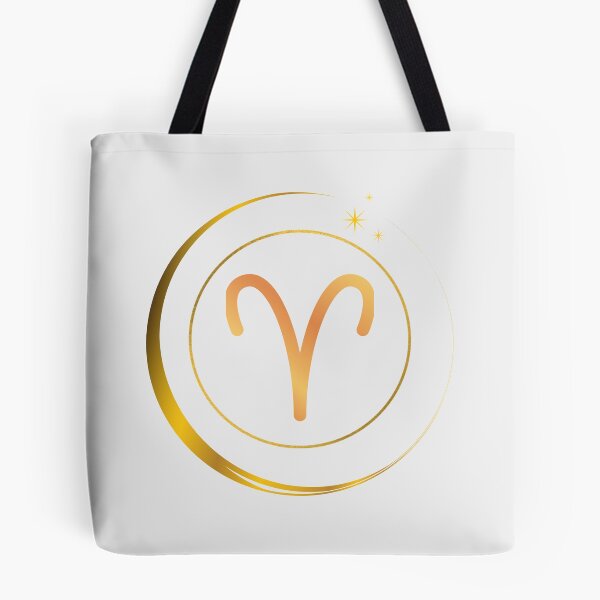 Item preview, Minimalist Aries Zodiac Sign with Golden Moon designed and sold by MadeByMira.