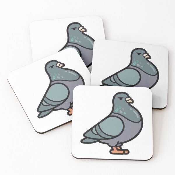Item preview, Confident City Pigeon Funny Bird Illustration designed and sold by Fakhim95.