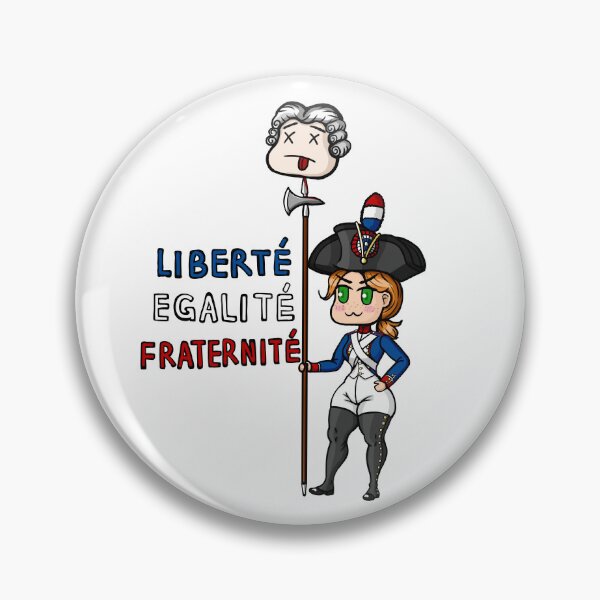 Item preview, Citoyenne Élise French Revolution | Liberté Égalité Fraternité | Jacobin Ancien Régime Cute Historical Decal designed and sold by VoltieCutie Art.