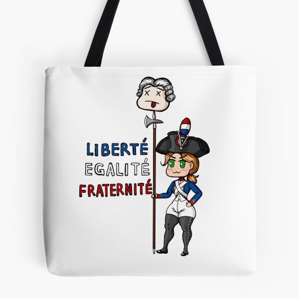 Item preview, Citoyenne Élise French Revolution | Liberté Égalité Fraternité | Jacobin Ancien Régime Cute Historical Decal designed and sold by VoltieCutie Art.