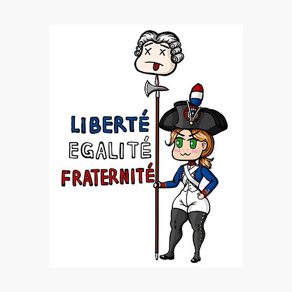 Item preview, Citoyenne Élise French Revolution | Liberté Égalité Fraternité | Jacobin Ancien Régime Cute Historical Decal designed and sold by VoltieCutie Art.