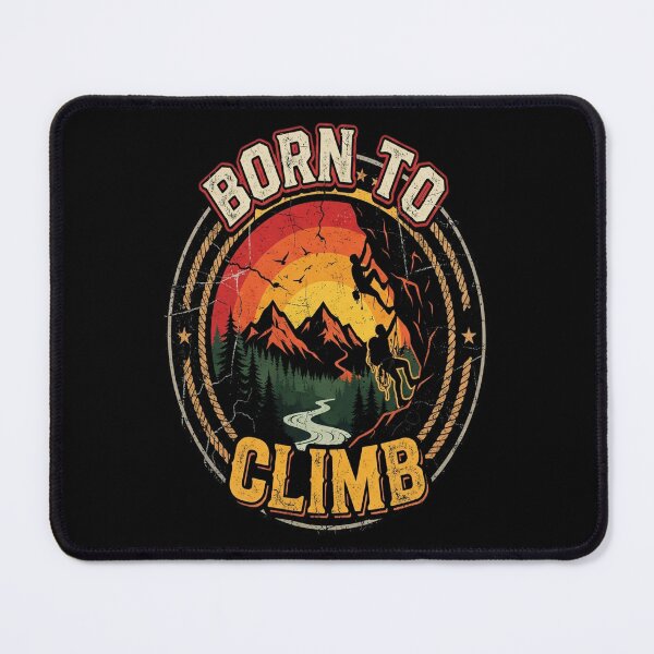 Item preview, Born To Climb - Retro Funny Logger Gift designed and sold by MarceloBozzano.