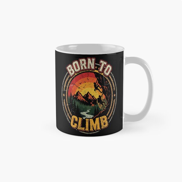 Item preview, Born To Climb - Retro Funny Logger Gift designed and sold by MarceloBozzano.