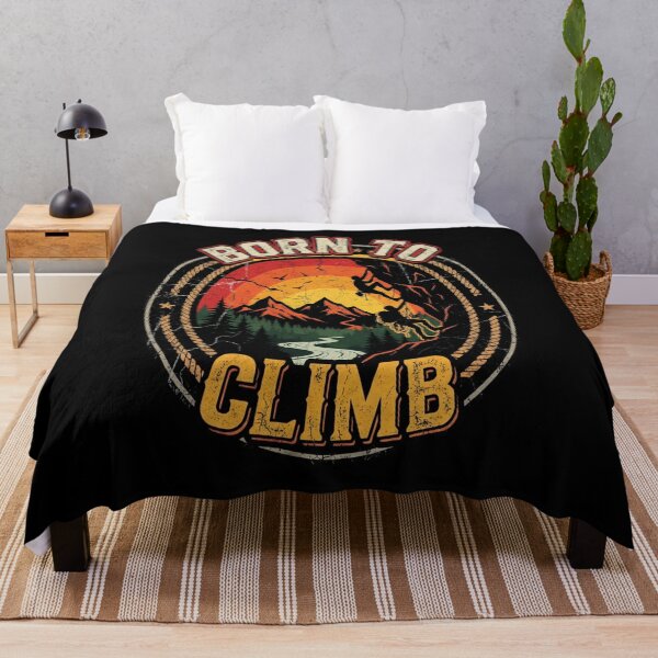 Item preview, Born To Climb - Retro Funny Logger Gift designed and sold by MarceloBozzano.