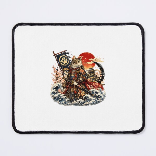 Item preview, samurai cat general designed and sold by Daihuku2525.