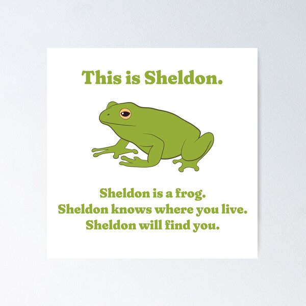 Item preview, Sheldon The Frog designed and sold by GraphicWorlds.