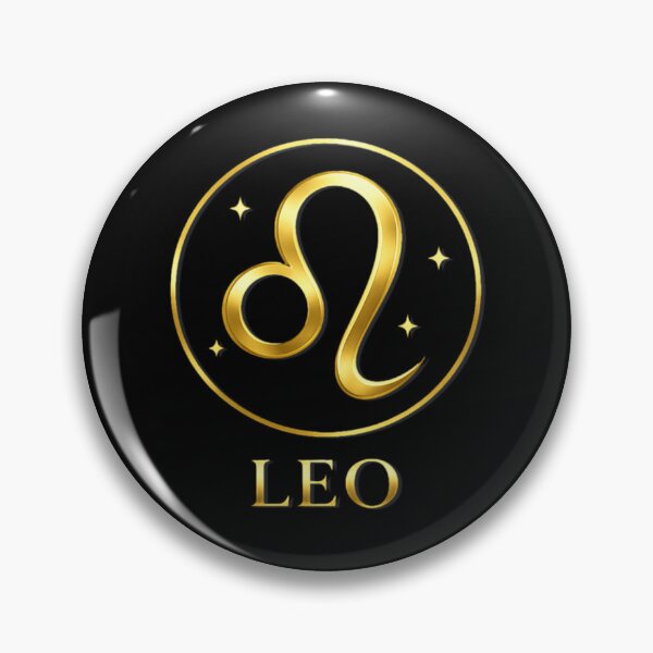 Item preview, Glifo del zodíaco Leo dorado con estrellas celestiales designed and sold by ZenWealthDesign.