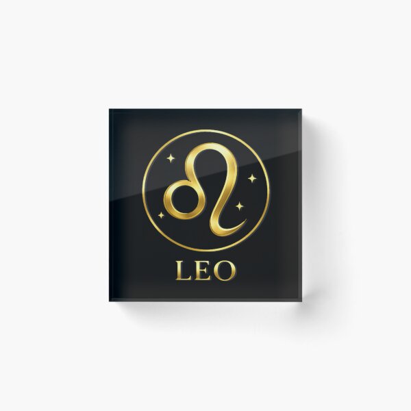 Artikelvorschau, Goldene Löwe-Sternzeichen-Glyphe mit Himmelssternen entworfen und verkauft von ZenWealthDesign.