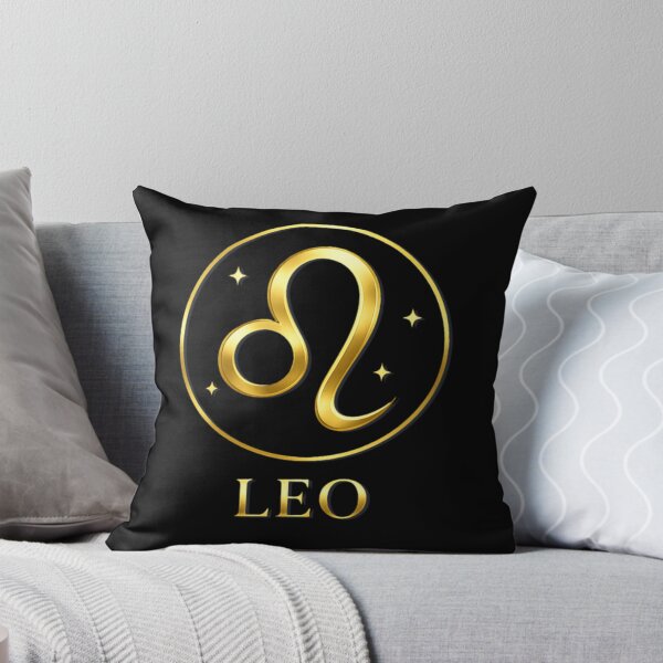 Item preview, Gold Leo Zodiac Glyph with Celestial Stars designed and sold by ZenWealthDesign.