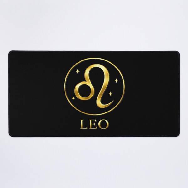 Item preview, Gold Leo Zodiac Glyph with Celestial Stars designed and sold by ZenWealthDesign.