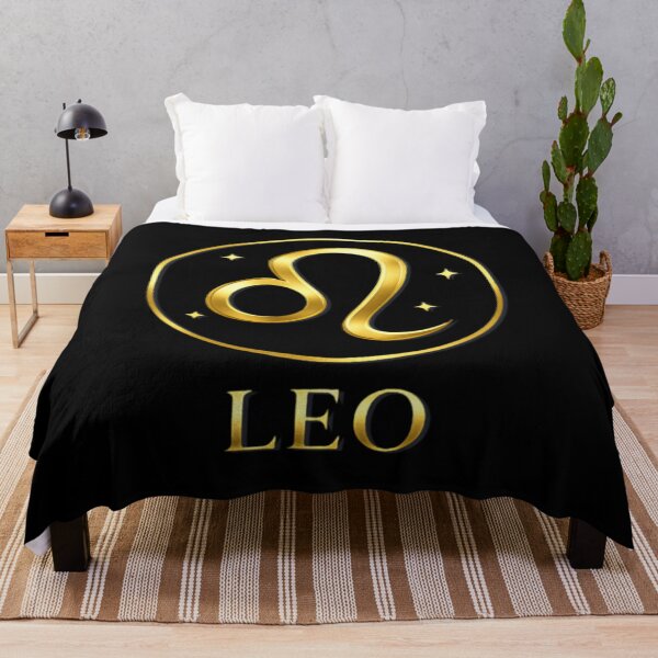 Item preview, Gold Leo Zodiac Glyph with Celestial Stars designed and sold by ZenWealthDesign.