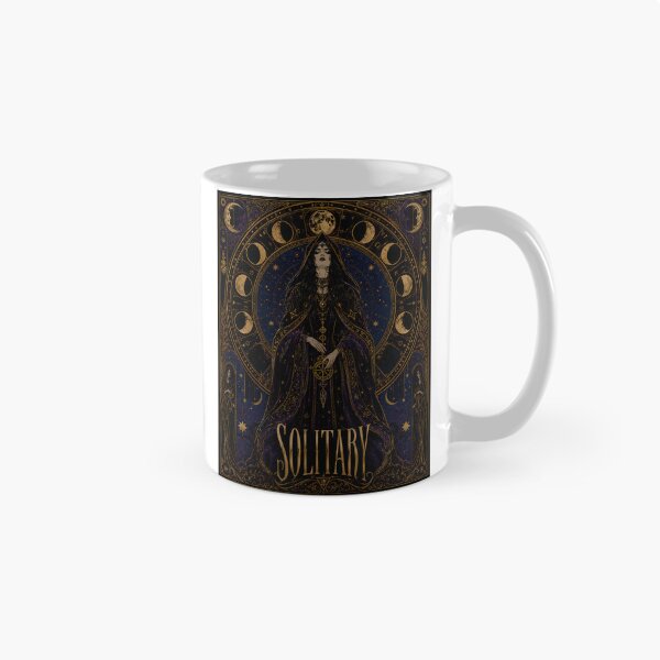 Item preview, Solitary Witch Moon Phases Occult Art Nouveau Celestial Aesthetic designed and sold by chattsuede.