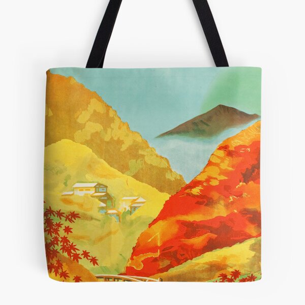 Item preview, Autumn - Red Leaves at Yunoyama Onsen designed and sold by joshcartoonguy.