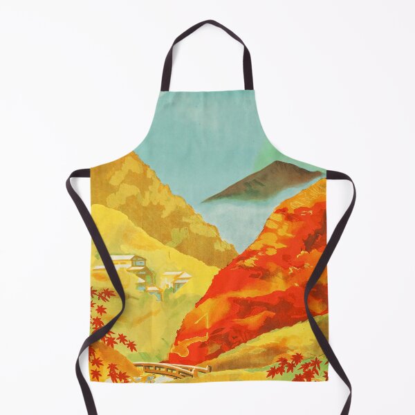 Item preview, Autumn - Red Leaves at Yunoyama Onsen designed and sold by joshcartoonguy.