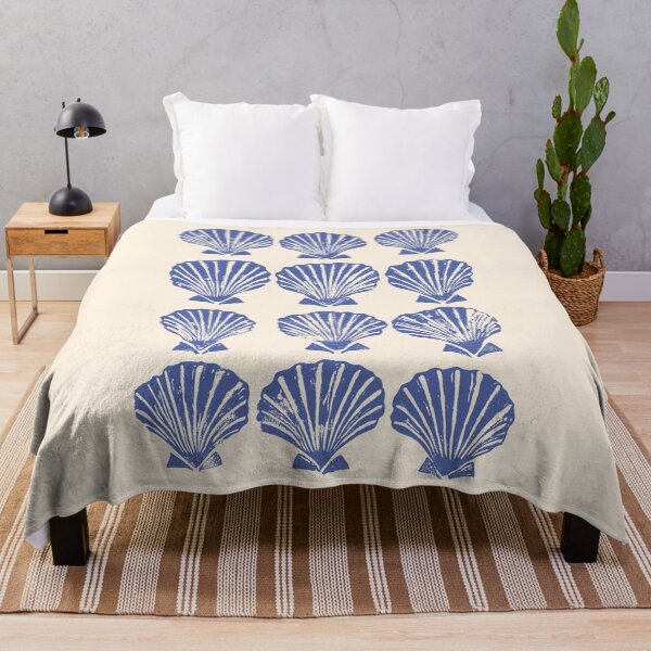 Item preview, Vintage Blue Seashell Art designed and sold by mauikauai.