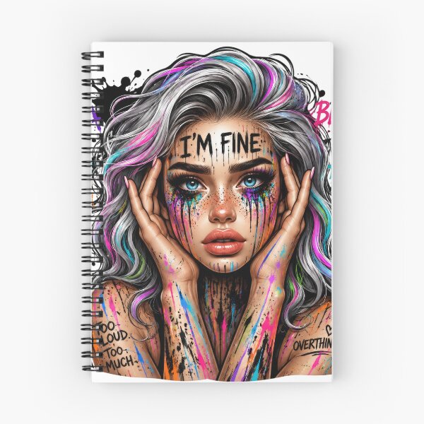 Item preview, I'm Fine Overthinking Chaos designed and sold by butterflies-new.