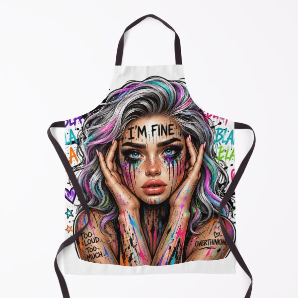 Item preview, I'm Fine Overthinking Chaos designed and sold by butterflies-new.
