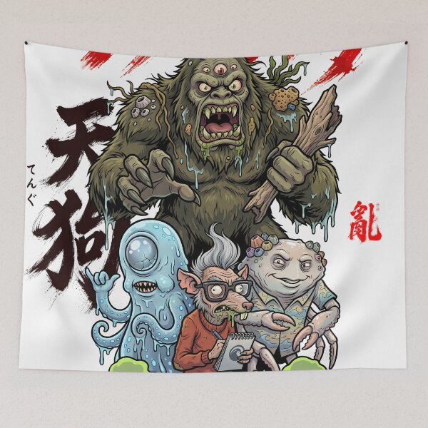 Item preview, Japanese Yokai Monster Parade Cartoon designed and sold by castillomiami.