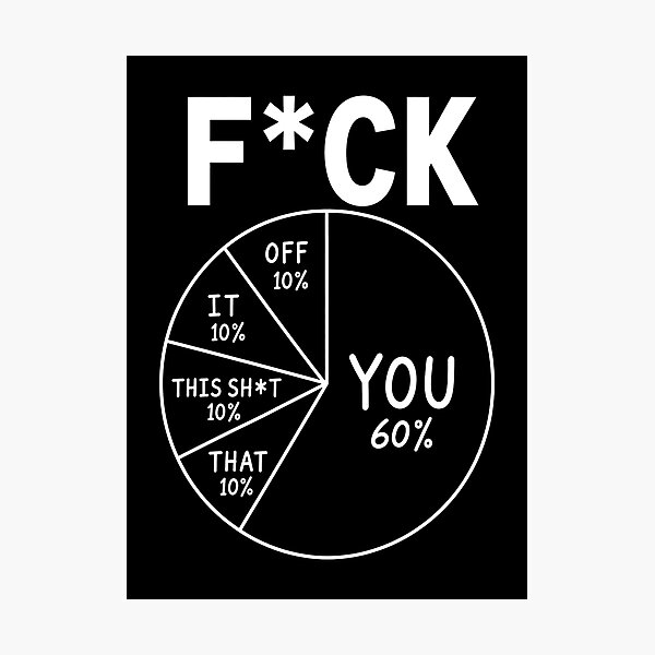 Item preview, You 60 Percent Funny Pie Fuck Chart Sarcastic Humor designed and sold by Doodletext.