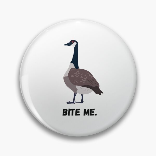 Item preview, Bite Me Goose Sticker  designed and sold by Quirky-Doodles.