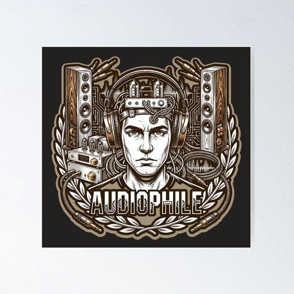 Item preview, Audiophile Hi-Fi Tube Amplifier Stereo Music Enthusiast Emblem designed and sold by KiwiRider.