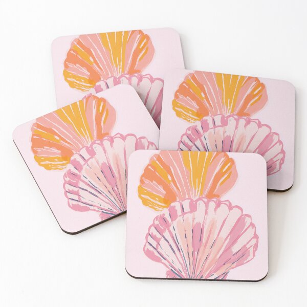 Item preview, Pink Seashells Illustration  designed and sold by mauikauai.
