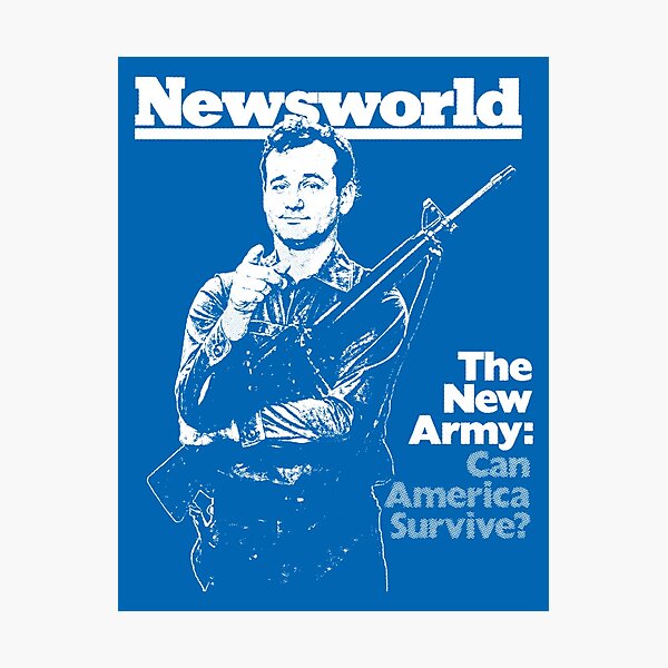 Item preview, Stripes Newsworld Cover / The New Army: Can America Survive? designed and sold by Cuttintees.