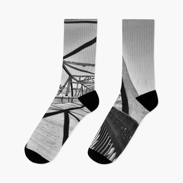 Item preview, Geometric Bridge in Black and White designed and sold by HenryHog.