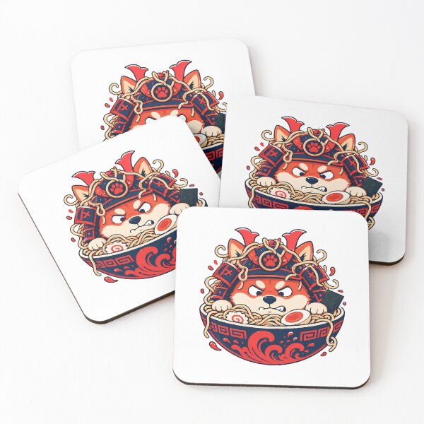 Item preview, Shiba Inu Ramen Samurai Mascot designed and sold by chattsuede.