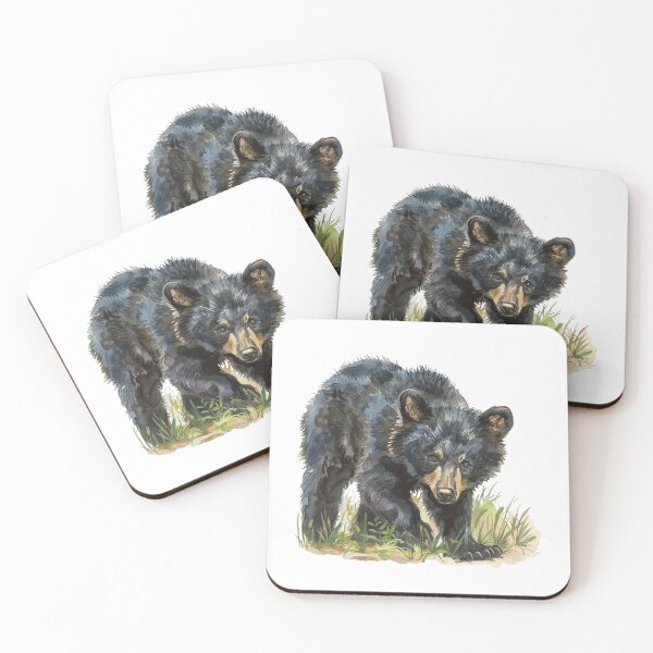 Item preview, Bear Cub | Cute Woodland Animal Watercolor Art designed and sold by Mandayartstudio.