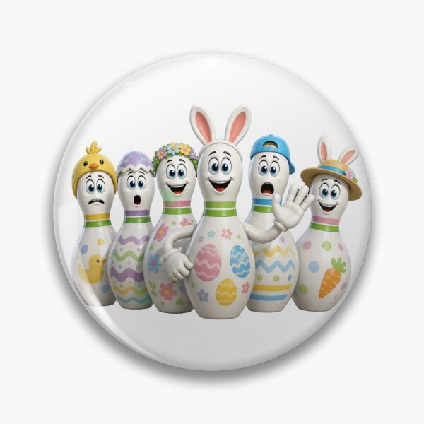 Item preview, Easter Bowling Pins Cartoon designed and sold by Scott Hayes.
