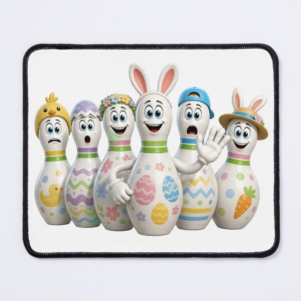 Item preview, Easter Bowling Pins Cartoon designed and sold by Scott Hayes.