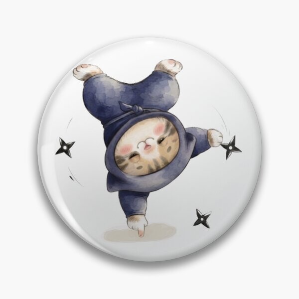 Item preview, Cozy Ninja Cat Handstand designed and sold by HumTumMe.
