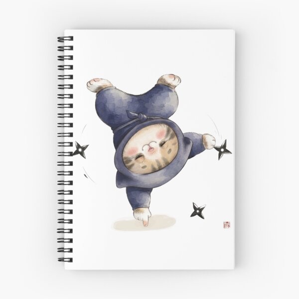 Item preview, Cozy Ninja Cat Handstand designed and sold by HumTumMe.