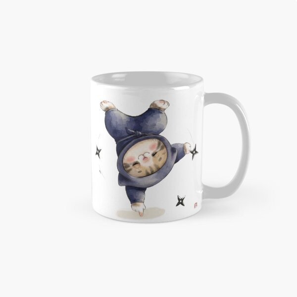 Item preview, Cozy Ninja Cat Handstand designed and sold by HumTumMe.