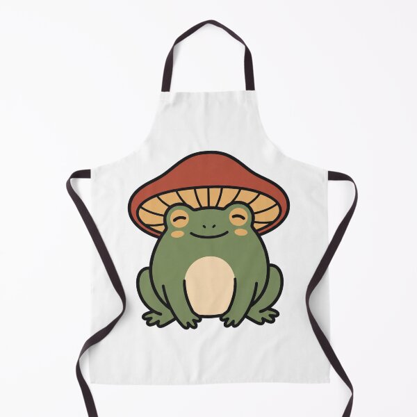 Item preview, Mushroom Hat Frog Cottagecore Goblincore Art designed and sold by Fakhim95.