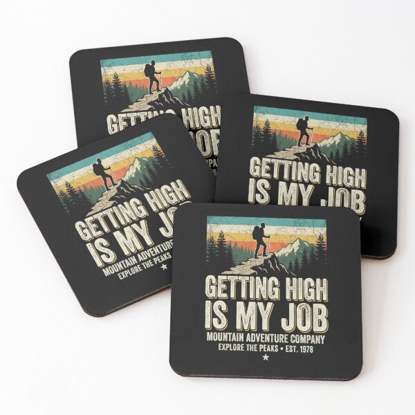 Item preview, Getting High Is My Job Funny Tree Climber designed and sold by MarceloBozzano.