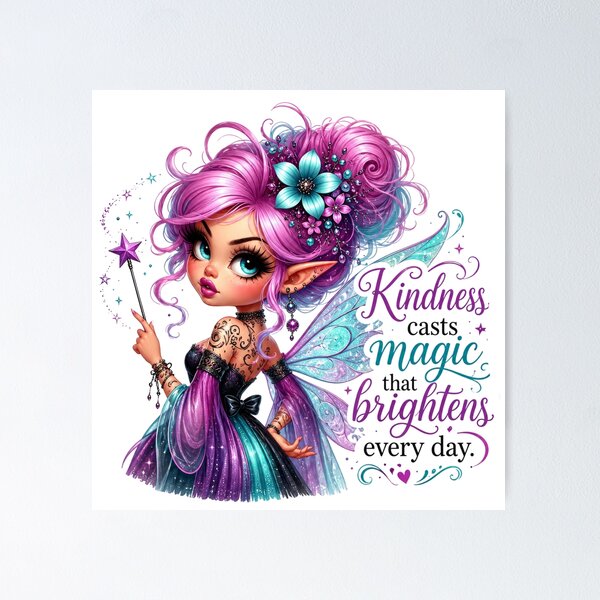Item preview, Kindness Casts Magic Every Day designed and sold by butterflies-new.
